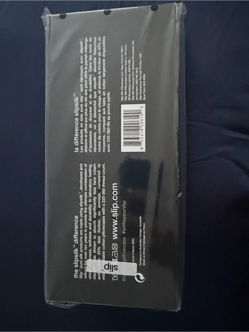Slip Black Silk-Feel Pillowcase in Branded Packaging